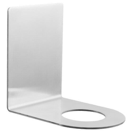 Stainless Steel Wall Mount Soap Shower Gel Dispenser Bottle Holder Hook Hanging Hanger Rack Bathroom Kitchen Organizer