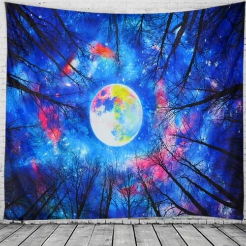 Trees In The Forest Tapestry Wall Hanging Flower Psychedelic Tapestry Wall Hanging Decor Halloween Deco