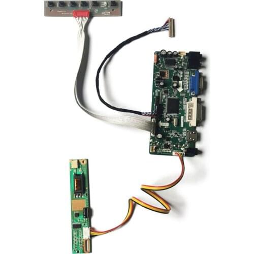 1024*768 monitor controller board DIY kit 1CCFL Fit L133X2/L133X3/D091201/D291207 M.NT68676 matrix 20 Pin LVDS VGA DVI