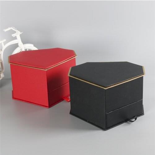 Heart Diamond Drawer Flower Box Chocolate Soap Gift Customized