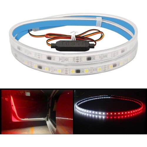 2020 Latest Car Door Opening Warning Light Welcome Lights Strip LED Strobe Flashing Anti Rear End Collision Safety Lamps