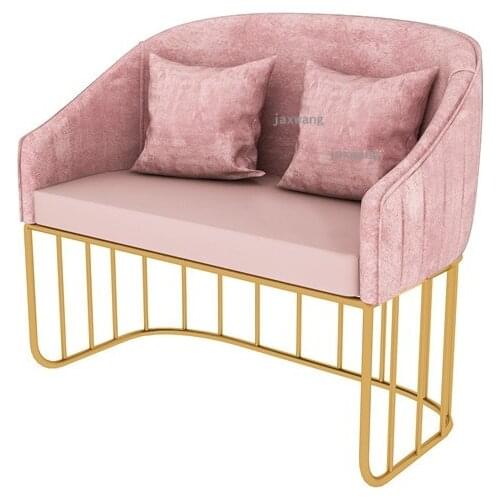 American Light Luxury Living Room Sofa Modern Restaurant Leisure Single Sofa Chair Furniture Nordic Lazy Lounge Makeup Stool