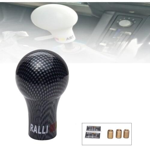 Ralliart Carbon Look Manual Transmission Gear Shift Knob For Mitsubishi