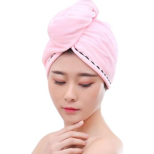 Hair Drying Cap Microfiber Quick-drying Water Absorbent Triangle Shower Cap Lace Long Hat Hair Drying Cap