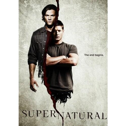 SUPERNATURAL TV SERIES Art Film Print Silk Poster Home Wall Decor 24x36inch
