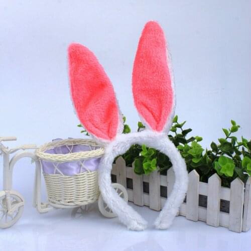Costume Leds Led Dance 10units/lot Fashion Led Light Up Pink Bunny Rabbit Ears Fluffy Plush Headband Easter Fancy Dress Cost
