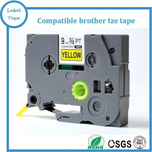 Tz label tape tze tz tape Tze621 tz621 9mm black on white for P-touch Ribbon label maker