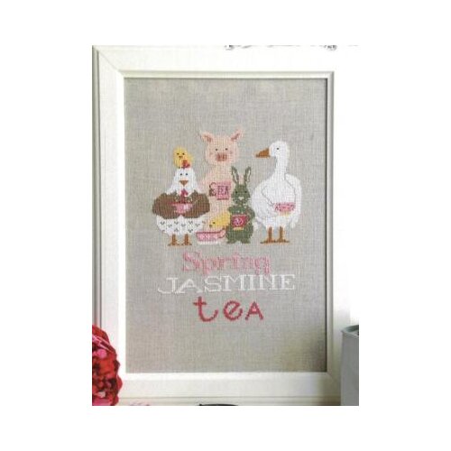 Spring Jasmine Tea MM200931 cross stitch 11CT 18ct 14ct cotton thread embroidery DIY handmade needlework