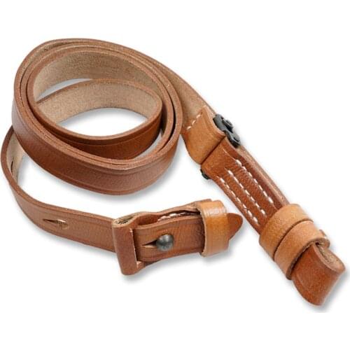 WWII WW2 ARMY MP40 MACHINE GUN BELT SLING LEATHER STRAP BROWN