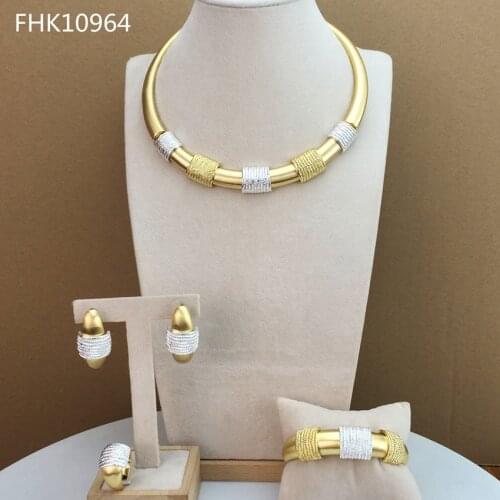 Yuminglai 2021 New Jewelry Unique Jewelry Dubai Costume Jewelry Sets for Women FHK10964