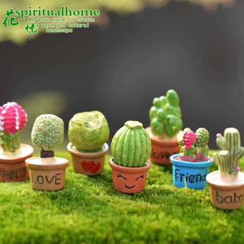 1pcs/lot Simulation Of Small Potted Plants Moss Micro Ecological Landscape Ornaments DIY Resin Decoration Decoration Assembly