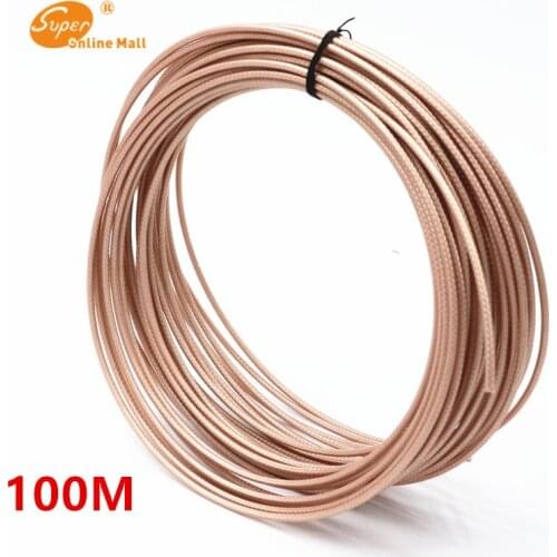 100meters/lot 328ft RG316 RG-316 cable Wires RF coaxial Cable 50 Ohm for Connector Shielded Cable