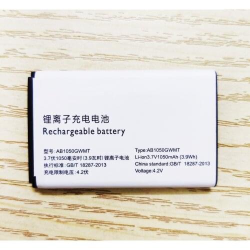 100% Top quality 1050mAh AB1050GWMT AB1050FWMX Battery For PHILIPS Xenium E103 X126 E106 X125 E255 X128 X116 Mobile Phone