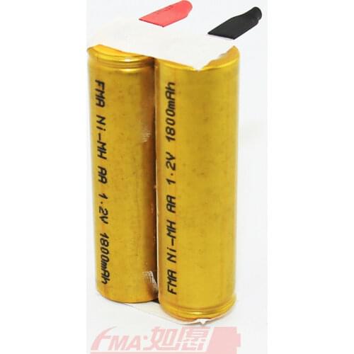 2Pcs Ni-MH 2.4V 1800mAh Waterpik Water flosser Battery for GP130AAHE2B1H 2SBT