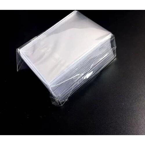 5PC 25PC Transparent PVC Games Cards Protective Case DIY Student Bus Card Holder Decoration