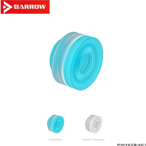 Barrow G1 / 4 "transparent / blue top water injection seat (chassis penetration) through plate screw seat YKCB-A01