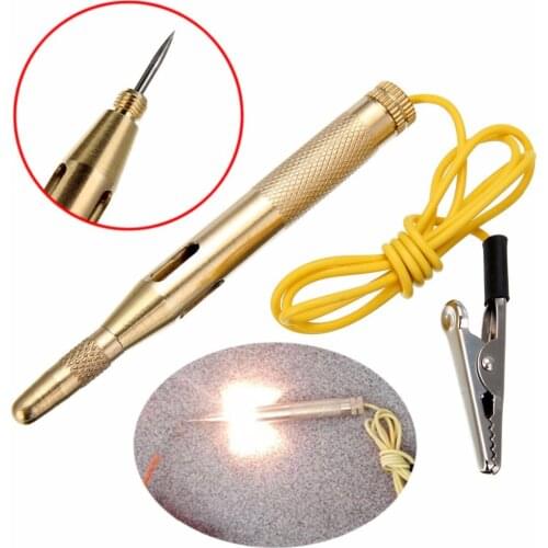 DC 6V-24V Car Circuit Tester Probe Light System Test Probe Lamp Auto Light Lamp Voltage Test Pen Detector Copper Diagnostic Tool