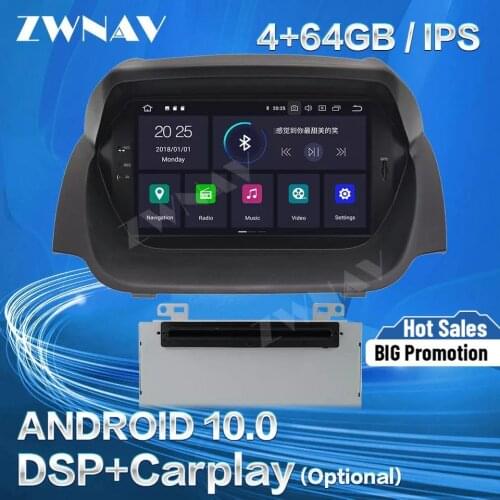 Double Din Carplay For Ford Fiesta 2013 2014 2015 2016 Android Player GPS Navigation Auto Audio Stereo Radio Recorder Head Unit