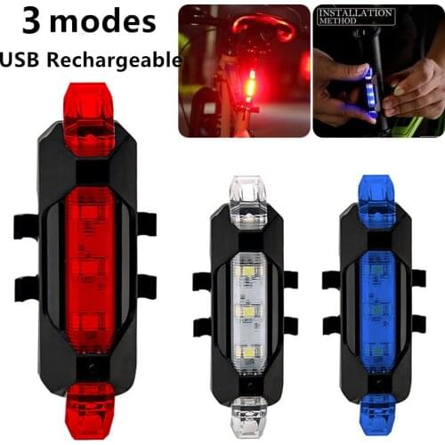 Bike Light Silicone Rear Light Waterproof Double LED Frog Tail Light Night Riding Safety Warning Tail Light Bicycle Accessories