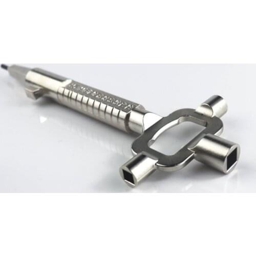 G6DA 19cm/ 7.5inches Sliver Locksmith Tool Ideal Cylinder Gauge Multi Purpose Practcial Spindle Turner Cam Turner