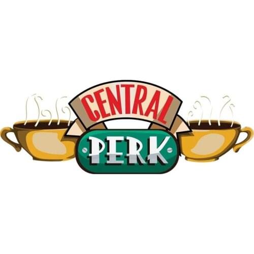 S50246# 13/15/17CM Personality PVC Decal for Central Perk Graffiti Car Sticker on Motorcycle Laptop Decorative Accessories