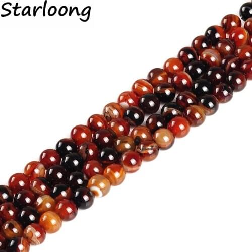 Natural stone dark coffee agata round beads 4mm 6mm 8mm 10mm 12mm 14mm fashion diy jewelry making for bracelets and necklaces