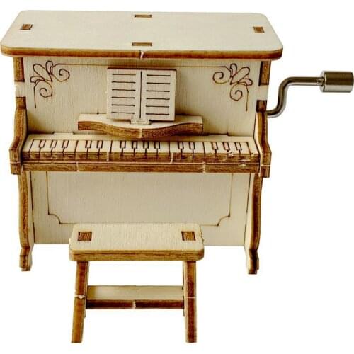 Stem Toys DIY Kit Wooden Music Box Piano Science Experiment Education Toy For Kids