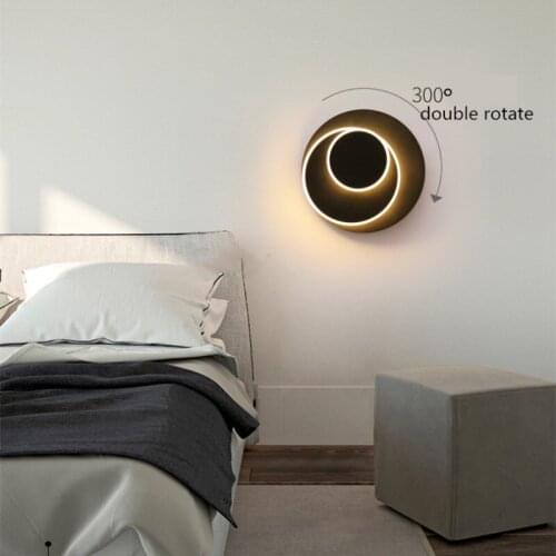 Modern minimalist Rotateable wall light eclipse custom bedroom livingroom engineering staircase corridor aisle indoor wall lamps