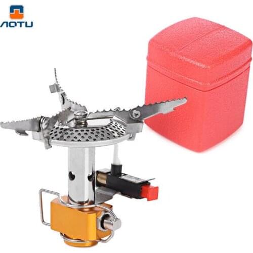New Hiking Portable stove ultra-light Fire Titanium Gas Camping Cooking Stove Cookware Camping Tools Support Drop shipping