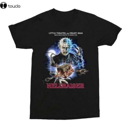 New Hellraiser Retro Movie Poster T-Shirt Black Unisex Reprint Digital Cotten Tee Shirt