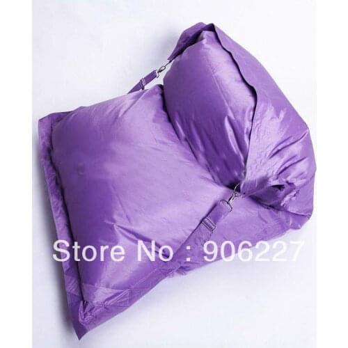 The original !! outdoor buggle up purple bean bag , Plum waterproof beanbag chair - free shipping