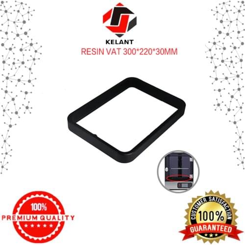 Kelant S400s S500 Anodized Aluminium Resin Vat Tank 3d Printer parts Fully Metal Frame and Durable FEP film steel ring installed