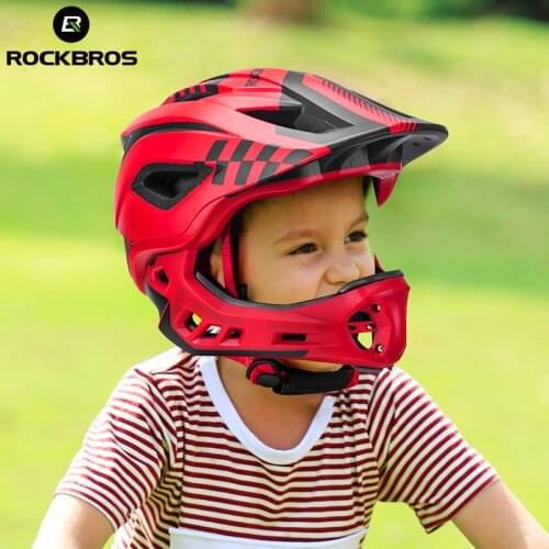 ROCKBROS 2 In 1 Full Covered Child Helmets Bike Bicycle Cycling Animals Children Helmets EPS Sport Safety Hats For Parallel Car