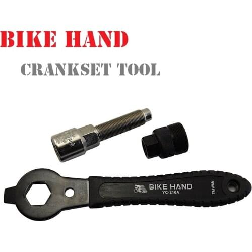 BIKE HAND Bicycle Crank Chainwheel Removal and Install Tool MTB Mountain Bike Square Hole Crank Wrench Spanner Repair Tools