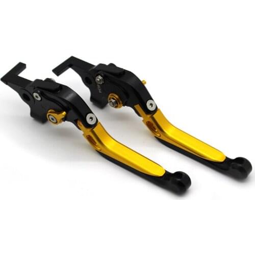 With logo Motorcycle Frame Ornamental Foldable Brake Handle Extendable Clutch Lever For hyosung MT250R MT650R MT-250R MT-650R