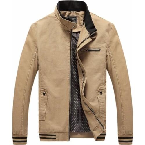 Spring autumn men jacket Casual fashion male wash 100% pure cotton brand-clothing jackets man Coats