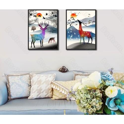 Decorative Painting Modern Home Decoration Wall Decoration Living Room Bedroom Sofa Background Wall Sunset Painting