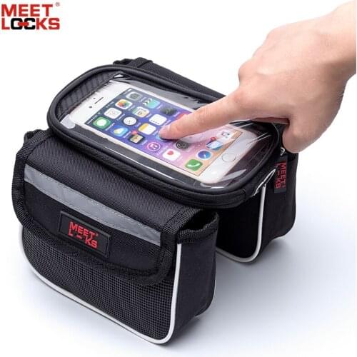 Waterproof Bike Bags Bike Packing Bag Touch Screen Bike Saddle Bag Portable Cycling Pouch Cycling Equipment Bike Accessories