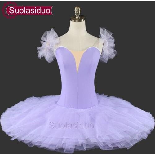 Light Purple Plain Ballet Tutu For Girls Without Decorations Natcracker Platter Performance Tutu Ballet Kids SD0025