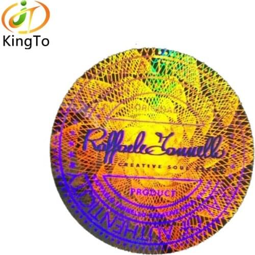 Security laser 3d hologram adhesive sticker label