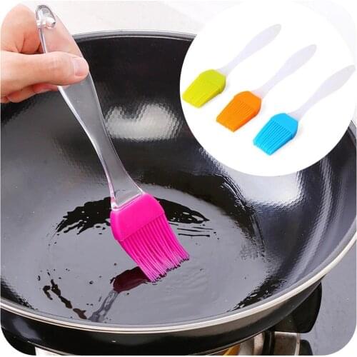 1 Pcs Portable Silicone Oil Brush Grill Detachable Oil Brushes Liquid Oil Pastry Kitchen Baking BBQ Tool Kitchen Tools for BBQ