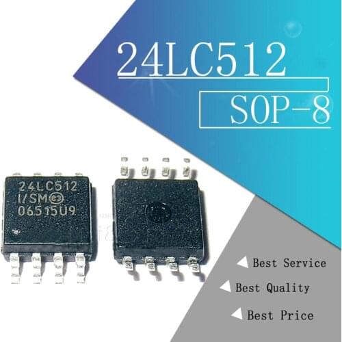 5PCS 24LC512-I/SM 24LC512 SOP-8 in stock can pay