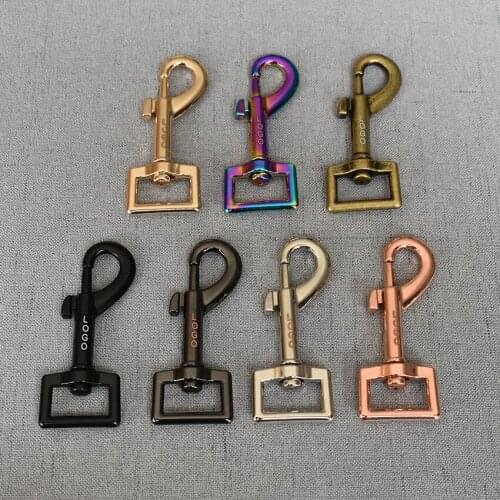 50 Pcs/Lot 20mm Metal Clasps Lobster Dog Collar Snap Hook Leather We Provide Laser Engraving Service Customize LOGO Accessories