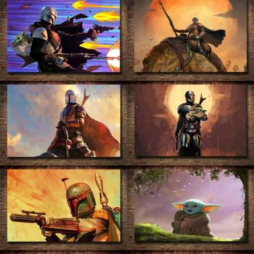 Diamond Painting Full Drill Embroidery American Classic Popular Drama Science Fiction Tv Series The Mandalorian Home Decoration