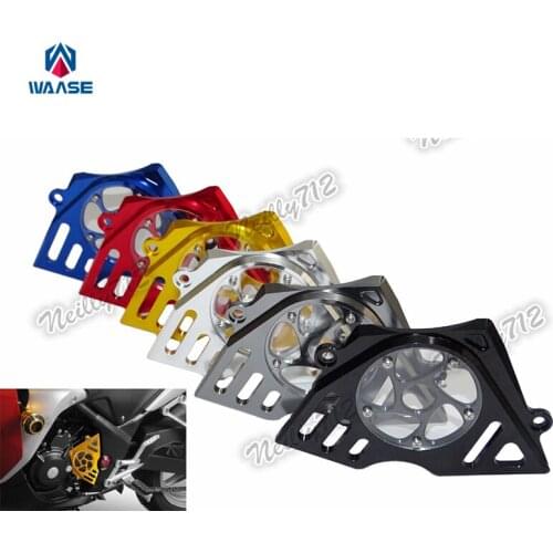 Motorcycle CNC Aluminum Front Sprocket Chain Guard Cover Left Side Engine For Honda CBR250R CBR 250R 2011 2012 2013 2014