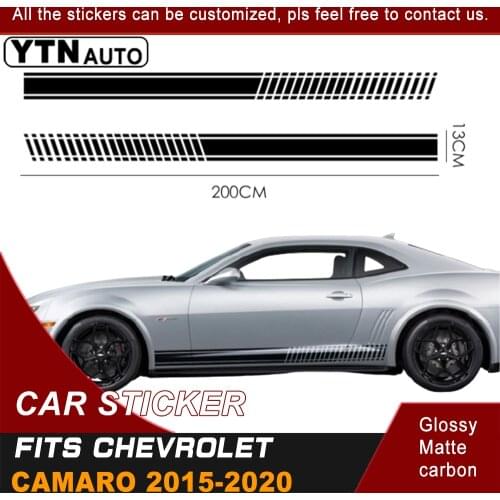 Car Decals For Chevrolet Camaro 2015 2016 2017 2018 2019 2020 Car Side Stickers Body Decals Sticker Stripes Car Decoration