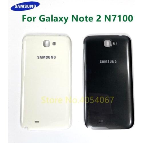 For Samsung Galaxy Note 2 II N7100 N7105 Phone Case Housing Back Cover Panel Rear Battery Door Replacement With NFC Antenna