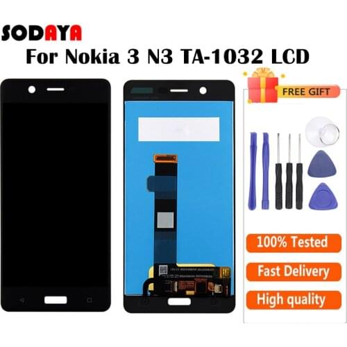 For Nokia 3 LCD TA-1032 LCD Display With Touch Screen Digitizer Assembly For Nokia 3 N3 TA-1032 LCD Display Replacement Parts