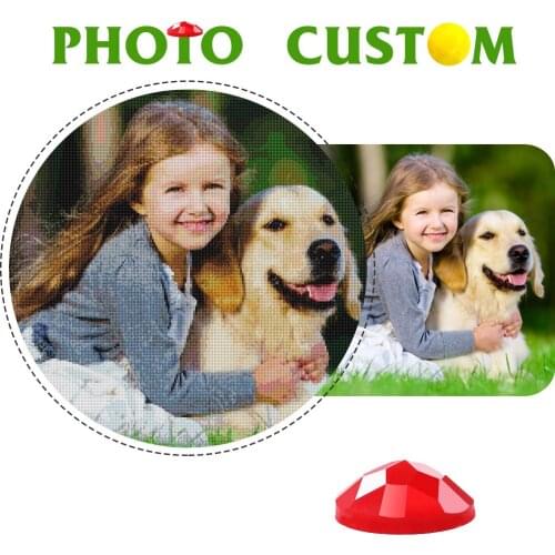 Custom Photos! Full Square/Round Diamond 5D DIY Diamond Painting Personal Custom Cross Stitch 5d Mosaic Embroidery Decoration 0