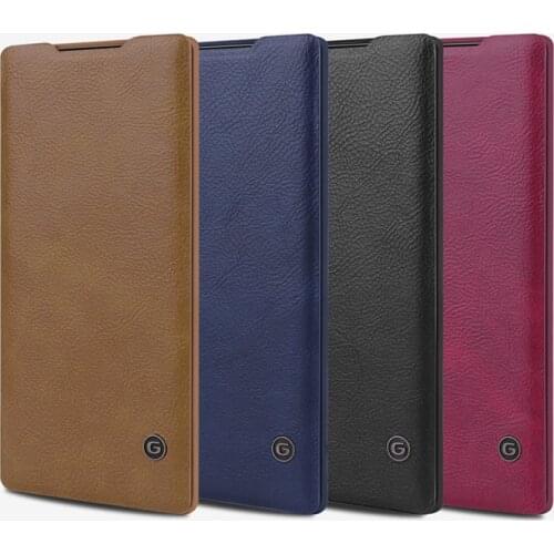 G-CASE for Samsung Note 10 Plus Lite 9 8 5 FE PU Leatehr Cover Case Folio Flip Wallet Protective
